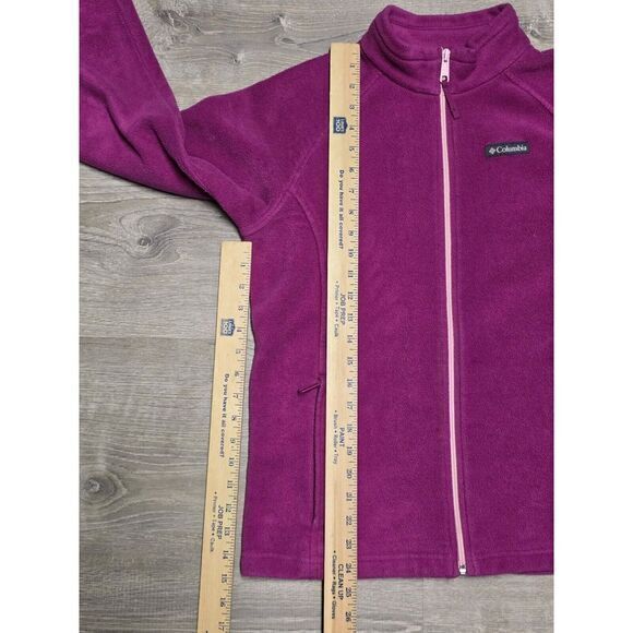 Columbia Sweater‎ Women's Purple Fleece Full Zip Mock Neck Jacket Size XL - Picture 3 of 10